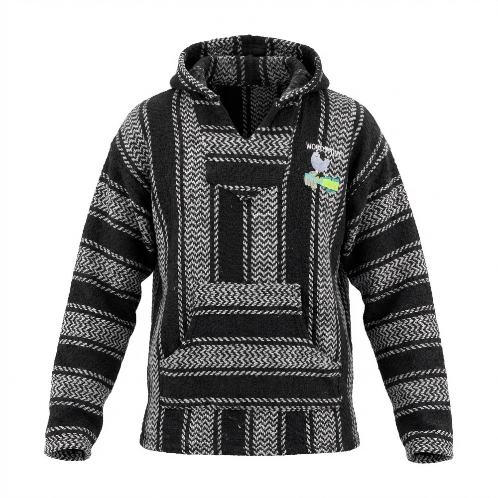 Rock & Roll Hall of Fame Woodstock Baja Hoodie Unisex Small